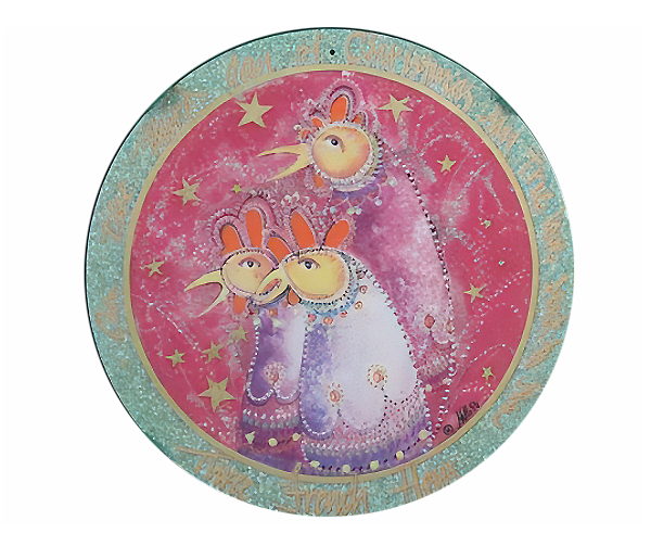 3 French Hens - Ornament
