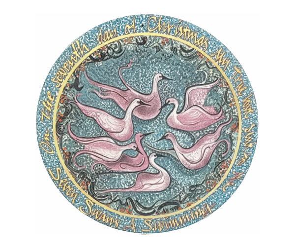 7 Swans A Swimming - Ornament