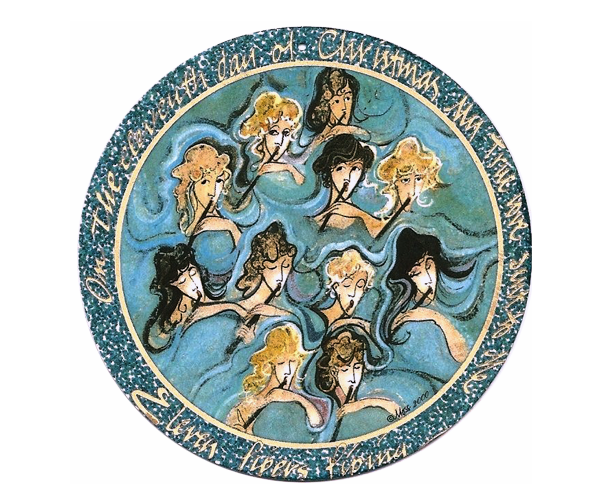11 Pipers Piping - Ornament